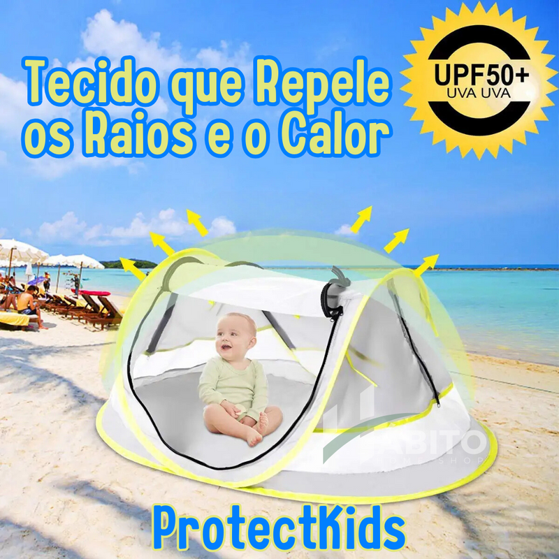 Barraca ProtectKids - Proteção UV50+ e Tela Mosquiteira