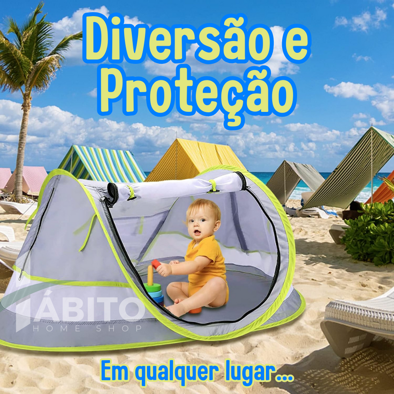 Barraca ProtectKids - Proteção UV50+ e Tela Mosquiteira